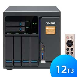 Qnap TVS-682T 12TB - Storage NAS 4 baias SATA e 10GbE