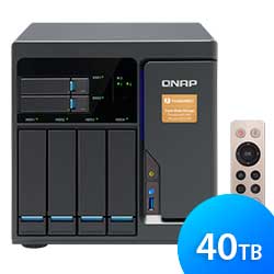 Qnap TVS-682T 40TB - Storage NAS 4 baias SATA e 10GbE