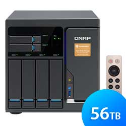 Qnap TVS-682T 56TB - Storage NAS 4 baias SATA e 10GbE