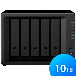 Storage NAS 5 baias Diskstation - Synology DS1019+ 10TB