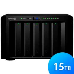 Storage NAS 5 baias DS1515+ 15TB