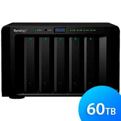 Storage NAS 5 baias DS1515+ 60TB