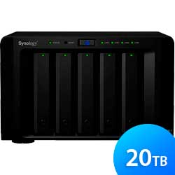 Storage NAS 5 baias Diskstation - Synology DS1517 20TB