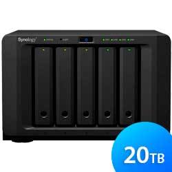 Storage NAS 5 baias DS1517+ 20TB