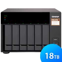 TS-673 18TB Qnap - Storage NAS 6 baias Desktop para discos SATA