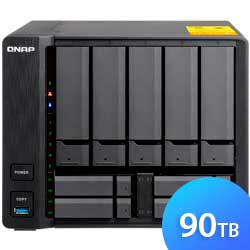 Storage NAS 5 baias HDD/SDD SATA - TS-932X 90TB Qnap