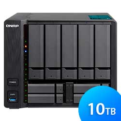 TVS-951X 10TB Qnap - Storage NAS e Servidor de Mídia 10GbE e HDMI 4K