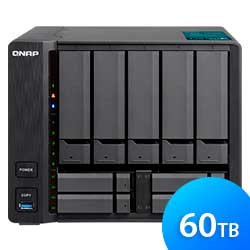 TVS-951X 60TB Qnap - Storage NAS e Servidor de Mídia 10GbE e HDMI 4K