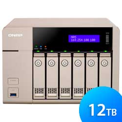 Storage NAS 6 baias TVS-663 12TB