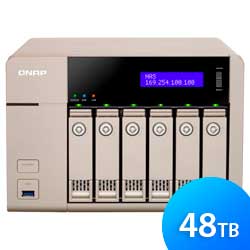 Storage NAS 6 baias TVS-663 18TB