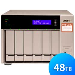 Storage NAS 6 baias TVS-673E 48TB