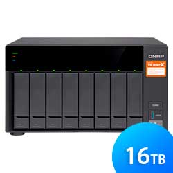 QNAP TS-831X 8-Bay NAS Server – 10GbE Ready, Dual-Core 1.7GHz, 16GB DDR3, SATA 6Gb/s Storage