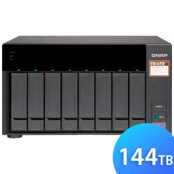 Storage NAS para 8 hard disks SATA/SSD - TS-873 144TB Qnap
