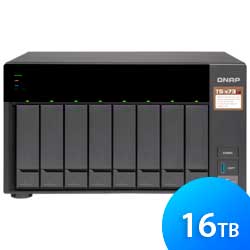 Storage NAS para 8 hard disks SATA/SSD - TS-873 16TB Qnap