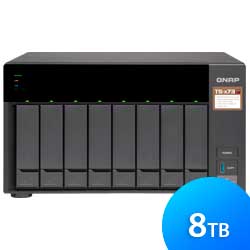 Storage NAS para 8 hard disks SATA/SSD - TS-873 8TB Qnap