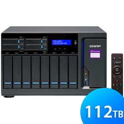 TVS-1282 112TB Qnap - Storage NAS 8 baias Externo SSD/SATA