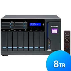 TVS-1282 8TB Qnap - Storage NAS 8 baias SSD/SATA Externo