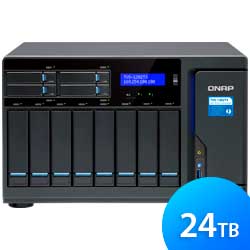 TVS-1282T3 24TB Qnap - Storage NAS 8 baias Thunderbolt 3 SATA