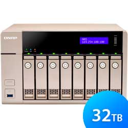 Storage NAS 8 baias TVS-863 32TB