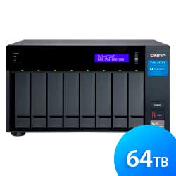 Storage NAS 8 baias TVS-872XT 64TB