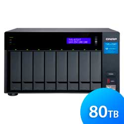 Storage NAS 8 baias TVS-872XT 80TB