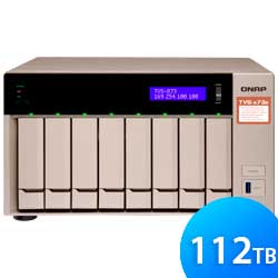 Storage NAS 8 baias TVS-873E 112TB