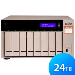 Storage NAS 8 baias TVS-873E 24TB