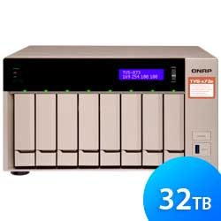 Storage NAS 8 baias TVS-873E 32TB