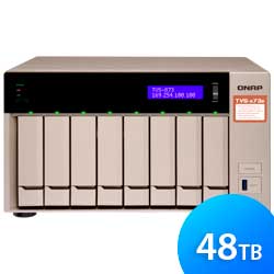Qnap TVS-873e 48TB Storage NAS Enterprise 8 baias p/ HDD SATA