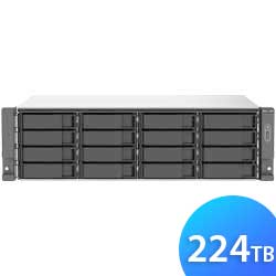 TS-1673AU-RP 224TB Qnap - Storage NAS rackmount 16 baias SATA/SSD