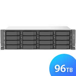 TS-1673AU-RP 96TB Qnap - Storage NAS rackmount 16 baias SATA/SSD