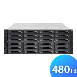 TS-h2483XU-RP 480TB Qnap - Storage NAS 24 Baias HDD/SSD SATA