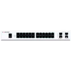 FortiSwitch FS-124F - Switch 24 portas GE RJ-45 e 4 portas 10G/SFP+