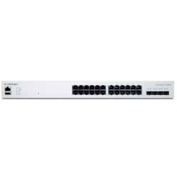 FortiSwitch FS-424E - Switch 24 portas 1G/RJ-45 e 4 portas 10G/SFP+ para uplink