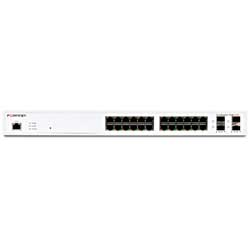 FortiSwitch FS-124E-POE - Switch PoE 24 portas GE/RJ-45 e 4 portas GE/SFP