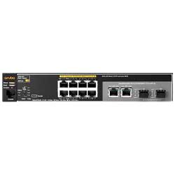 Aruba J9774A - Switch 8 portas Gigabit LAN RJ45 e 2 portas combo 1G RJ45/SFP para uplinks