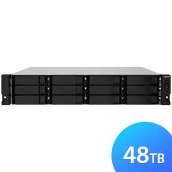 TS-1232PXU-RP 48TB Qnap - Storage NAS 12 baias SATA/SSD