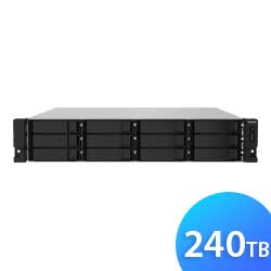 TS-1232PXU-RP 240TB Qnap - Storage NAS 12 baias SATA/SSD