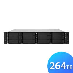 TS-1232PXU-RP 264TB Qnap - Storage NAS 12 baias SATA/SSD
