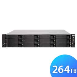 TS-1263XU-RP 264TB Qnap - Storage NAS 12 baias