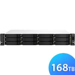 TS-1264U-RP 168TB Qnap - Storage NAS para 12 baias SATA/SSD