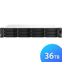 TS-1264U-RP 36TB Qnap - Storage NAS para 12 baias SATA/SSD