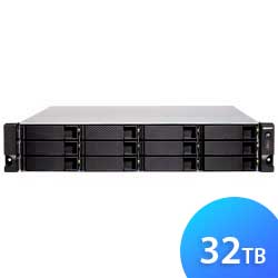 TS-1886XU-RP 32TB Qnap - Storage NAS 18 baias SATA/SSD, Tiering e Cache