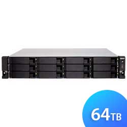 TS-1886XU-RP 64TB Qnap - Storage NAS 18 baias SATA/SSD, Tiering e Cache