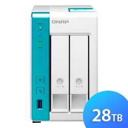 TS-231K 28TB Qnap - Storage NAS 2 Baias Doméstico SATA