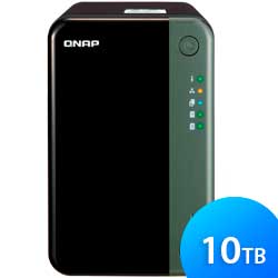 TS-253D 10TB Qnap - NAS e Media Server 2 Baias hot-swappable SATA