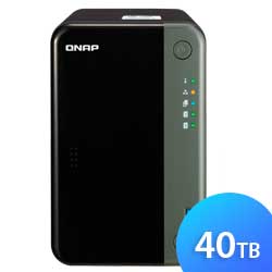 TS-253D 40TB Qnap - NAS e Media Server 2 Baias hot-swappable SATA