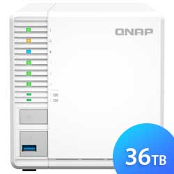 TS-364 36TB Qnap - NAS Server 3 Bay SATA Doméstico
