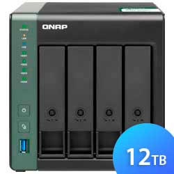 TS-431KX 12TB Qnap - Storage NAS 4 Baias SATA/SAS e porta 10GbE