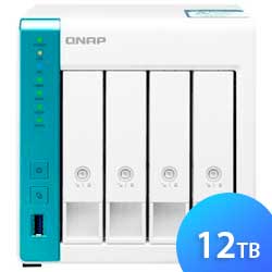 TS-431P3 12TB Qnap - NAS 4 baias SATA com Criptografia